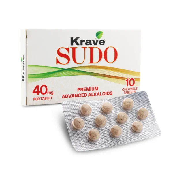 Krave Sudo Original 10 Count Front With Tablets
