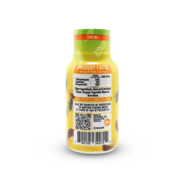 Kream Chill 300 mg Pineapple Pseudo + MIT Shot Product Facts