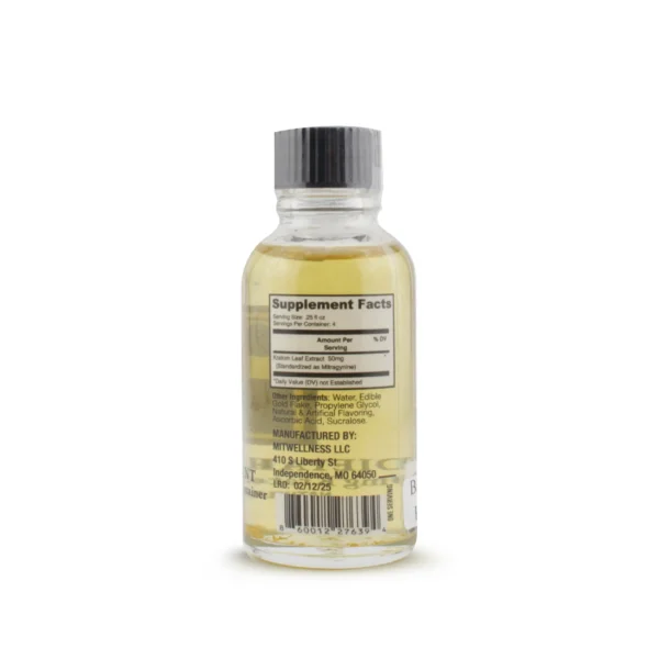 Mit Wellness Pure Gold 196.967 Kratom Shot 30 ml Supplement Facts