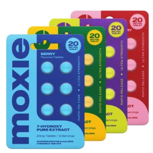 Moxie 7-Hydroxy Chewable Kratom Tablets 20 mg