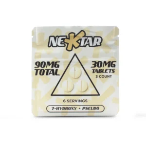 Nektar 7-Hydroxy + Pseudo Kratom Chewable Tablets 30 mg 3 Count Original Front