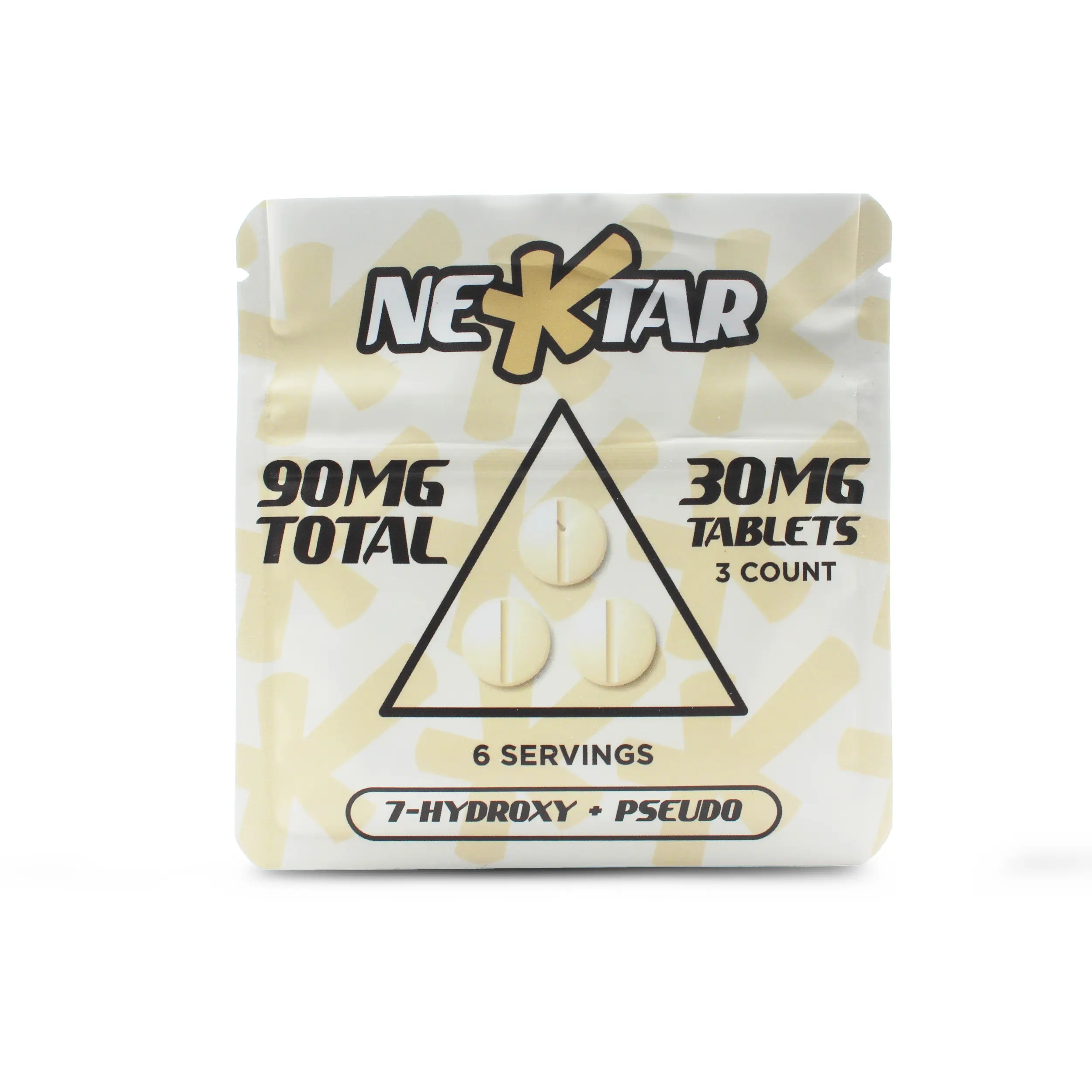 Nektar 7-Hydroxy + Pseudo Kratom Chewable Tablets 30 mg 3 Count Original Front