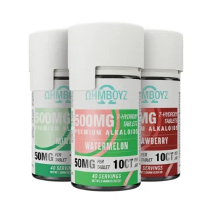 OHMBOYZ 7-Hydroxy Premium Alkaloid Chewable Tablets 50 mg