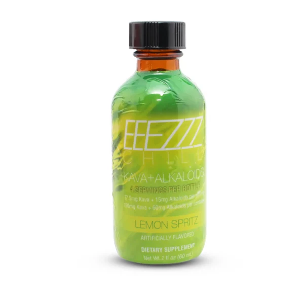 EEEZZZ Chill Kava + Alkaloids Shot 60 ml Lemon Spritz Front