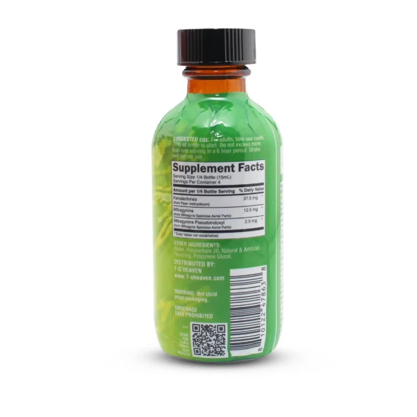 EEEZZZ Chill Kava + Alkaloids Shot 60 ml Lemon Spritz Supplement Facts