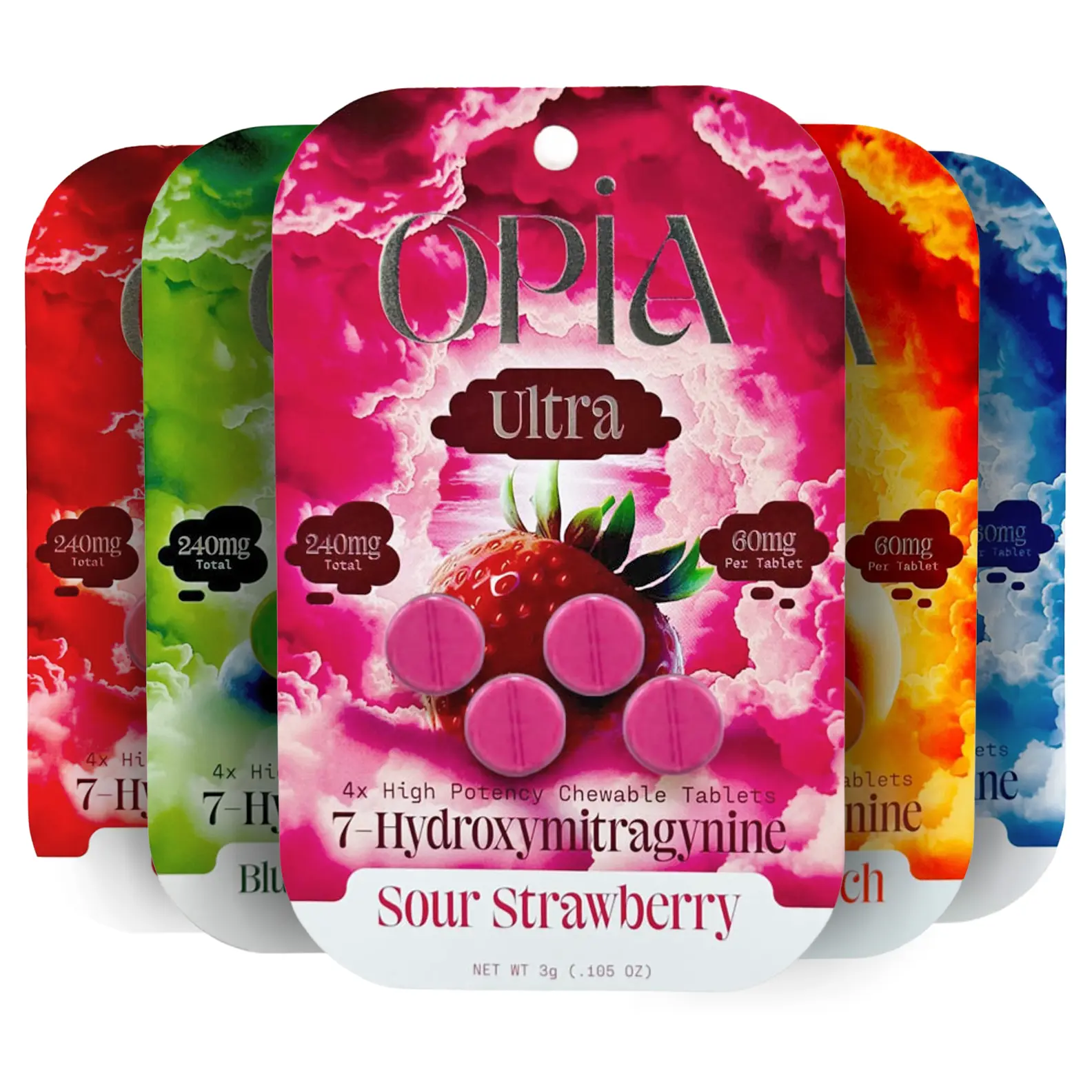 Opia Ultra 7-Hydroxy High Potency Chewable Tablets 60mg