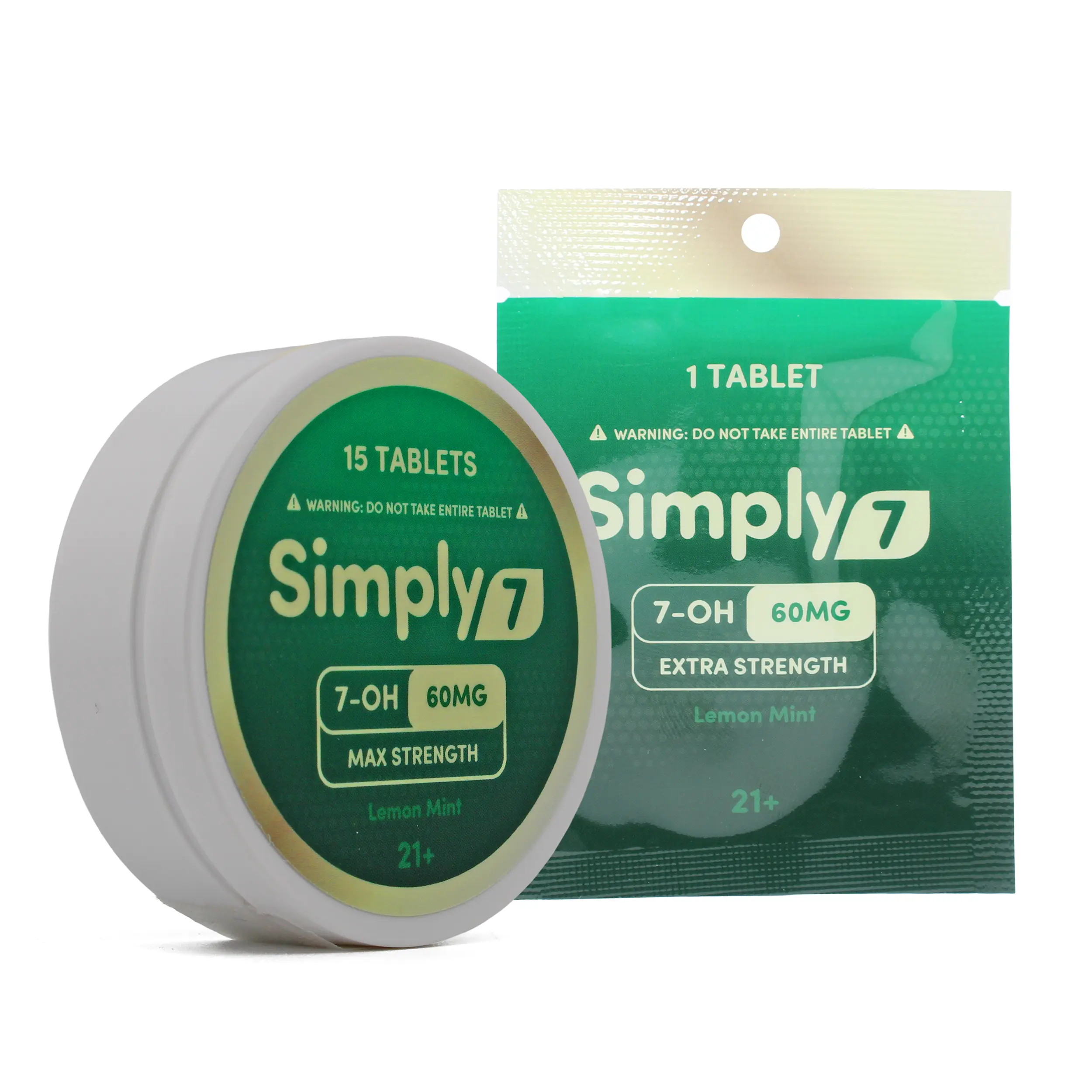 Simply7 7-Hydroxy Extra Strength Chewable Tablet 60mg