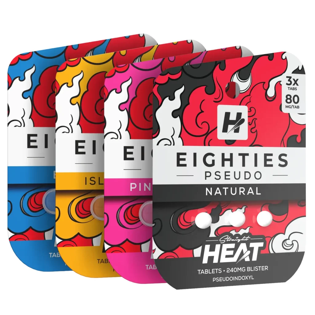 Straight Heat Eighties Pseudo Chewable Tablets 80 mg