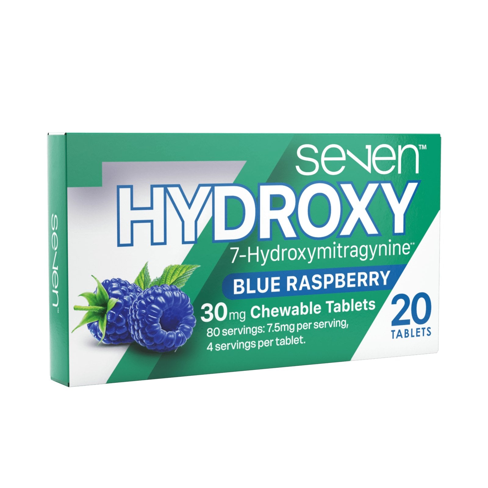 Buy Se7en 7-Hydroxy Kratom Leaf Extract Chewable Tablets Blue