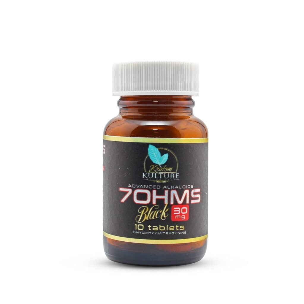 7ohms Buy Kratom Kulture 7OHMS Black Kratom Extract Tablets 30mg - KratomGala.com