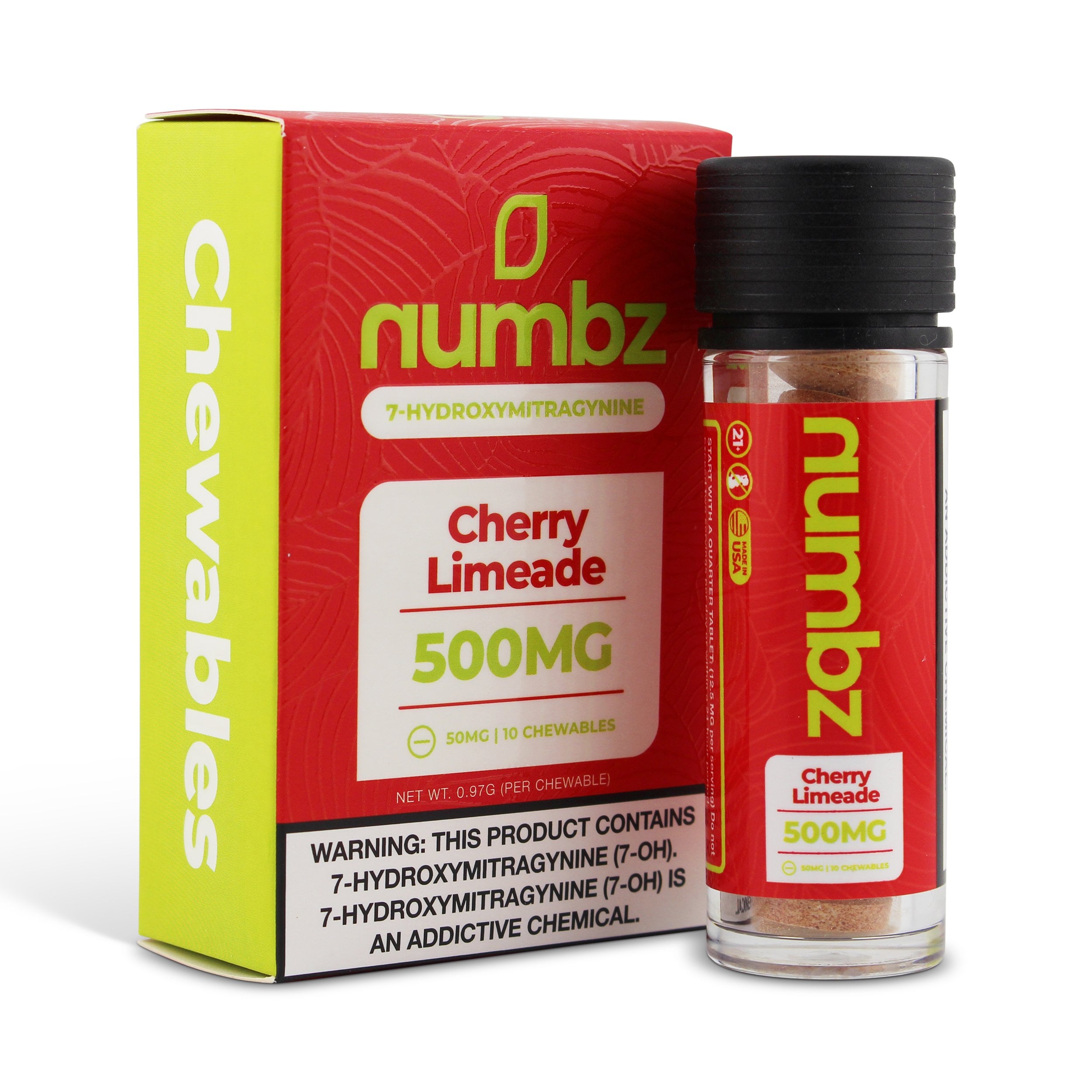 Buy numbz 7-Hydroxy Kratom Leaf Extract Chewable Tablets Cherry