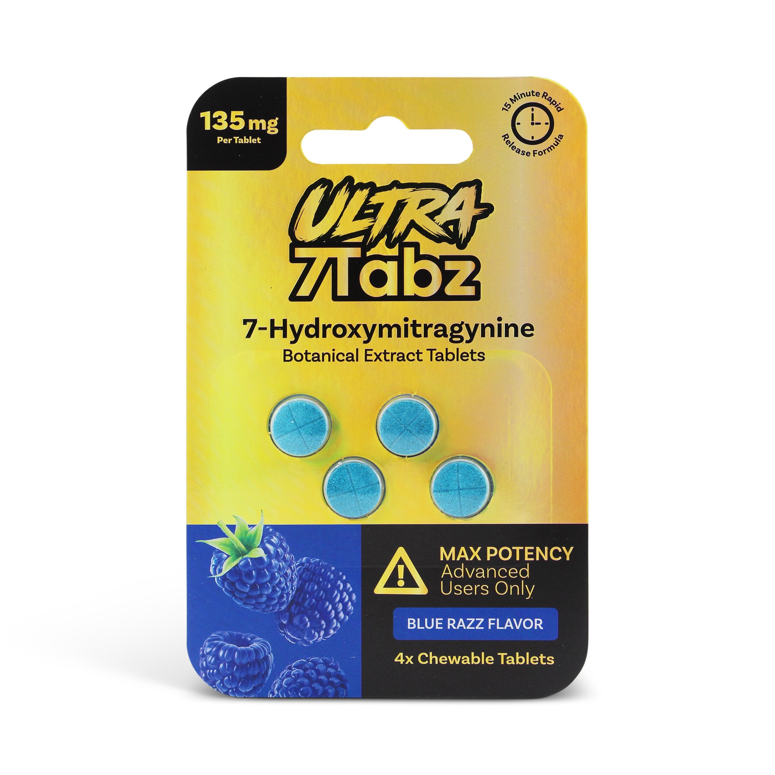 Buy 7Tabz Ultra 7-Hydroxy Max Potency Chewable Tablets Blue Razz