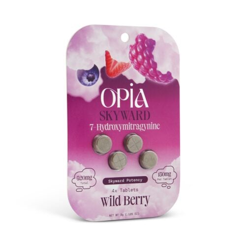 Buy Opia Skyward 7-Hydroxy Chewable Tablets Wild Berry 130mg