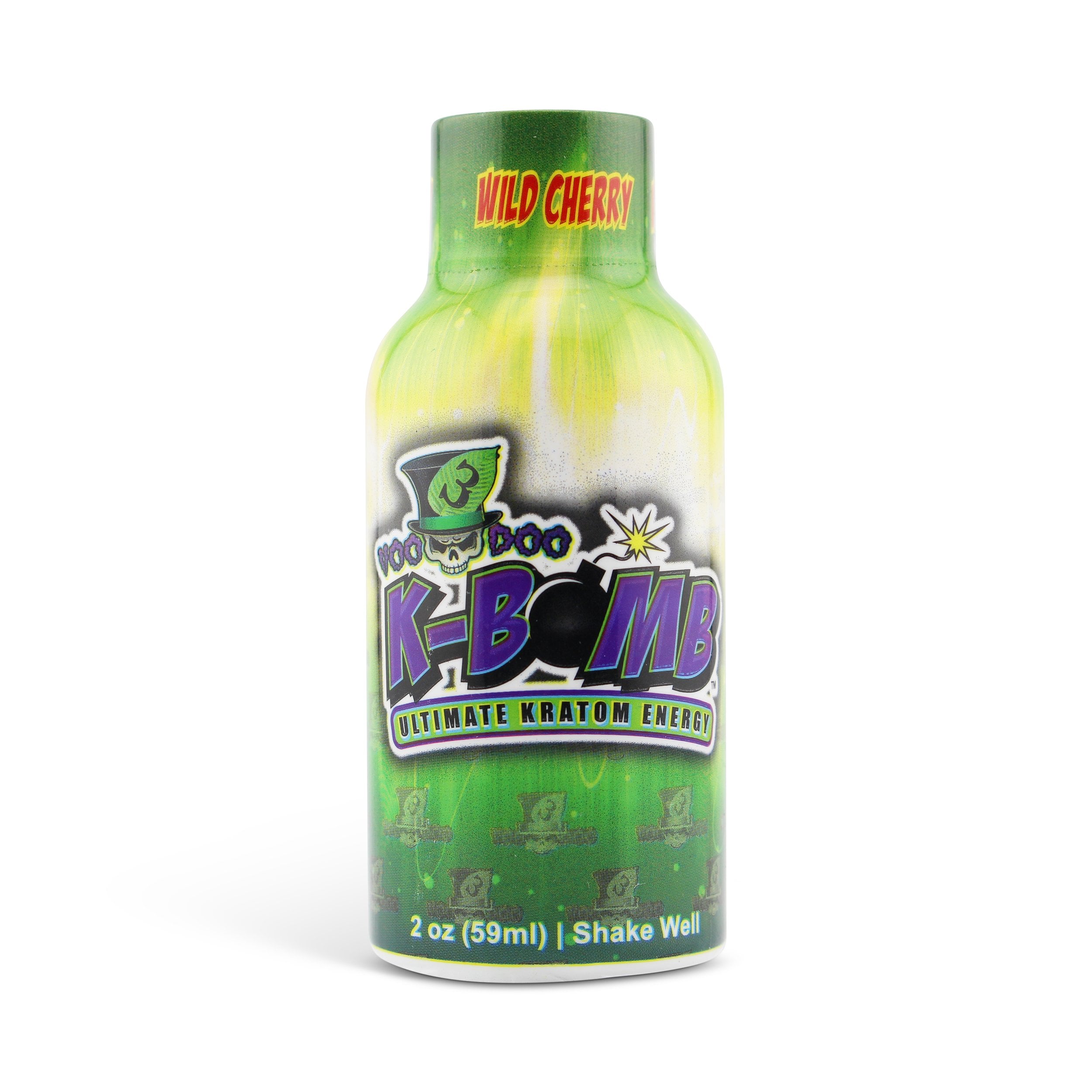 Buy VooDoo3 K-Bomb Ultimate Kratom Energy Shot Wild Cherry 59ml