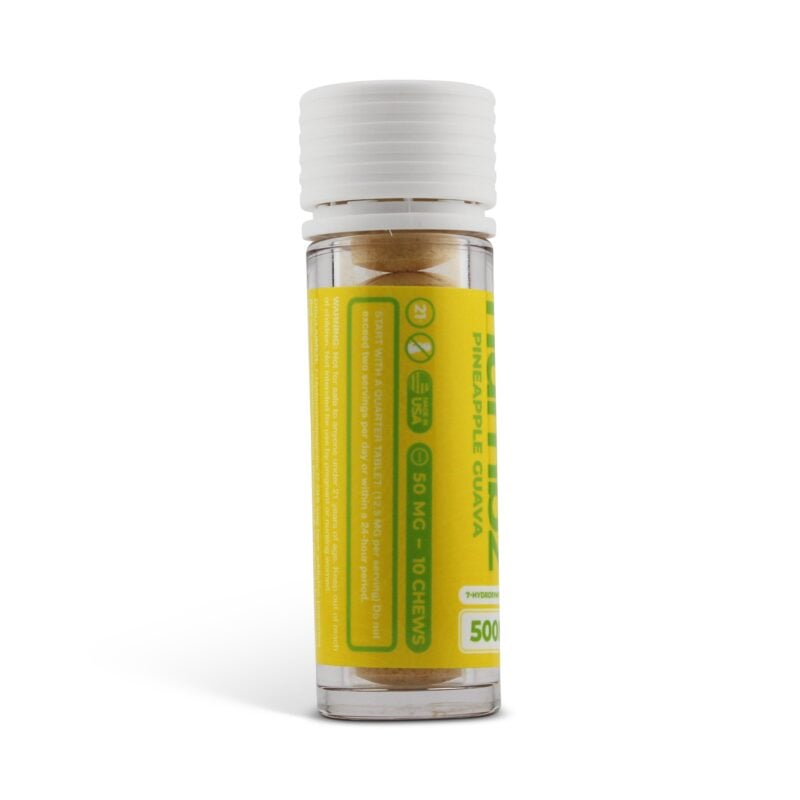 Buy numbz 7-Hydroxy Kratom Leaf Extract Chewable Tablets Pineapple