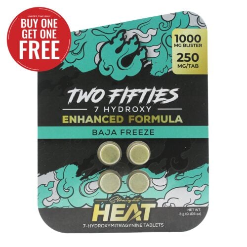 Buy Straight Heat Two Fifties 7-Hydroxy Chewable Tablets Baja